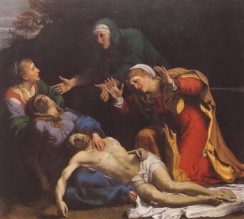 CARRACCI, Annibale Lamentation of Christ df Sweden oil painting art